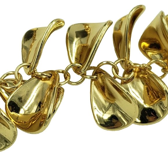 Linea by Louis Dell'Olio Gold Tone Necklace and Earring Set 59" - Picture 11 of 15